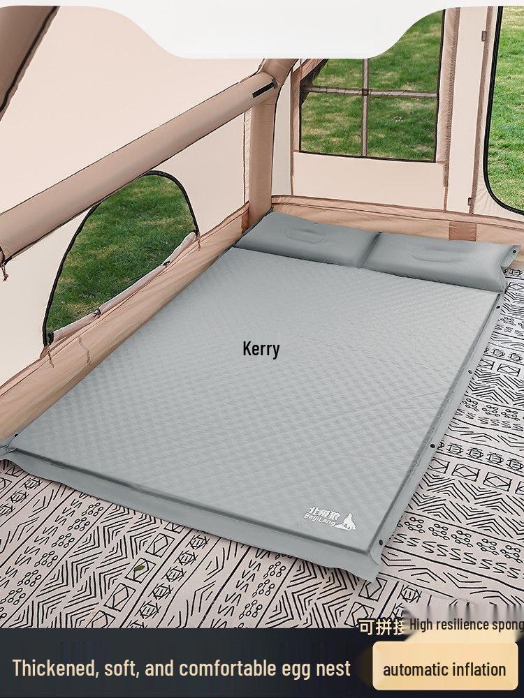 Portable Inflatable Camping Mattress for Single or Double Use