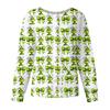 Women's Casual Fashion Long-Sleeve Single-Breasted Christmas Print Jacket