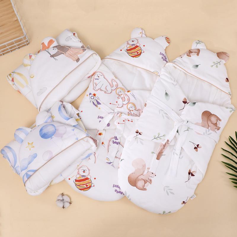 

Butterfly Newborn Swaddling Blanket, Pure Cotton, All-Season Sleeping Bag 75x85 cm