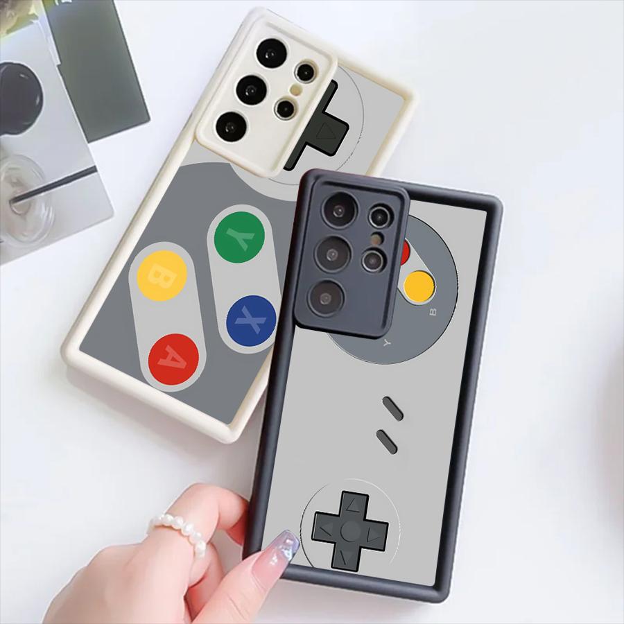 Retro Game Console Pattern Case for Samsung Galaxy S26 Ultra S25 S24 Plus S21 S24Ultra S23 FE S25 Edge S20FE S22 Phone Cover