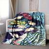 1Pc Floral Fantasy Friendship Flannel Blanket, Soft And Comfortable, Casual Warm, Camping Travel, Christmas, Halloween Xmas Gift S1233
