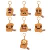 Juguetes de Peluche Originales Fuggler Monstruo de Dientes Feos Oso Gato Llavero de Peluche Colgante Nugget Encanto para Bolso Muñecas Hamburguesa Aleatorio 1 ud.