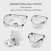 OEING Outdoor Ultra-light Folding Camping Tableware Set