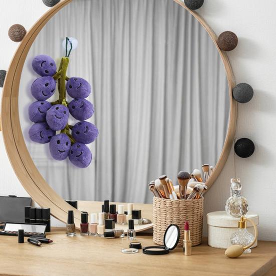 Simulace plyšových hraček z hroznů 20/26 cm Vycpané plyšové hračky realistické panenky Kreativní dekorace z hroznů Přívěsek na batoh Ovocné panenky pro děti Domácí dekorace do pokoje