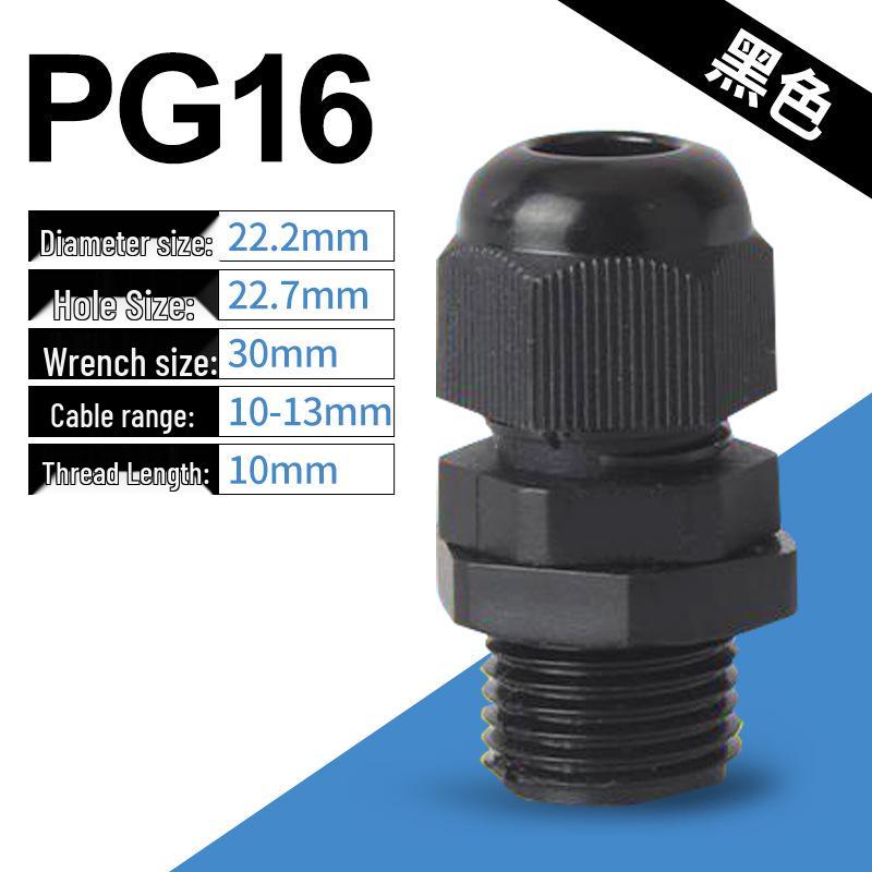 Nylon Waterproof Cable Connector - PG7/9/11/M12/M16 Sealing Gland