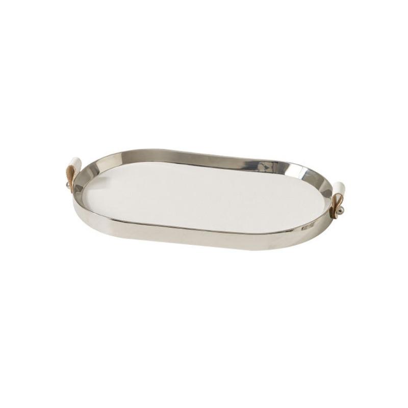 

Modern Storage Trays Desktop Leather Storage Trays Living Room Snacks Organize Plate Simple Entrance Hall Key Organize Plate