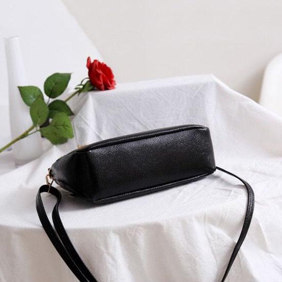 Dámská jednobarevná jednobarevná taška přes rameno Měkká kožená taška Messenger Bag Office Lady lehké nákupní tašky