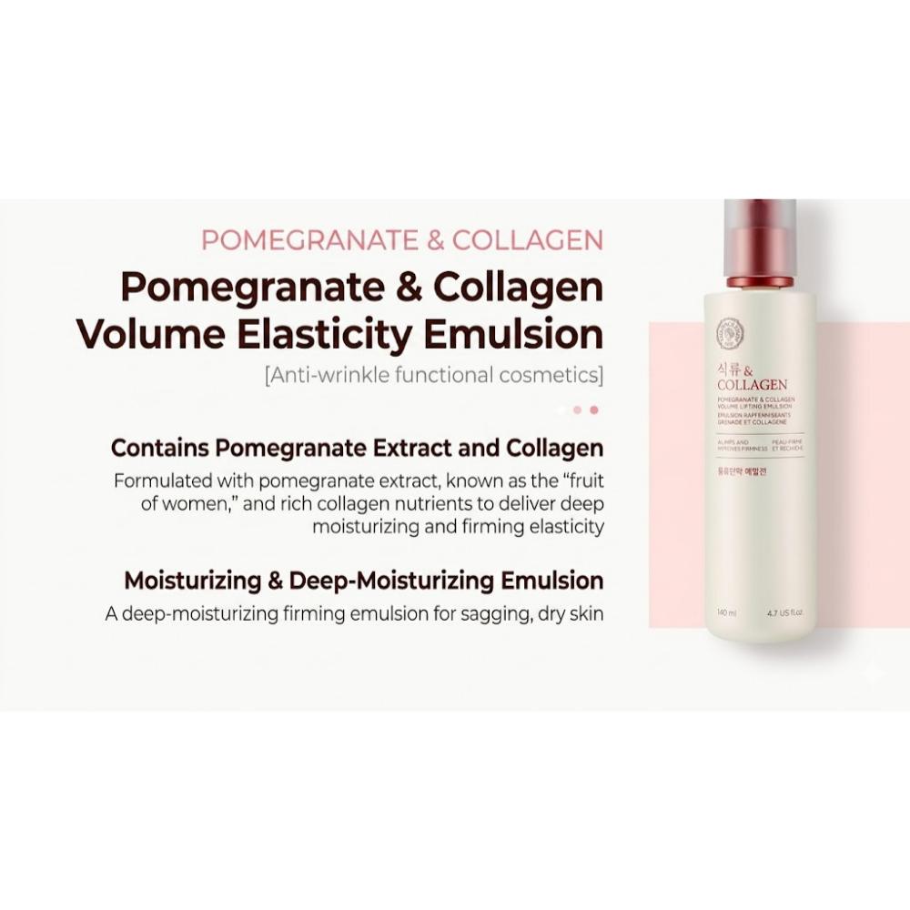 The Face Shop Tonico & Emulsione Voulume Lifting Melograno & Collagene