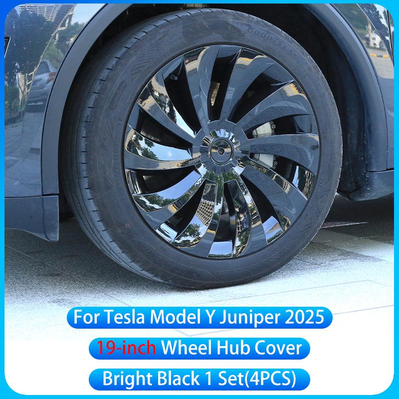 For Tesla Model Y Juniper 2025+19 inch Wheel Cover High Performance Wheel Cover Replacement Wheel Cover Decorative Accessories