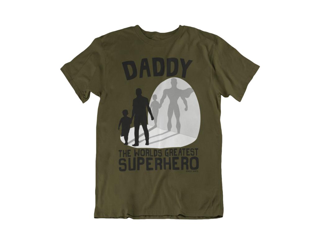 Dad Unisex T-shirt Daddy Worlds Greatest Superhero Gift Christmas Off Son Father