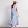Chuyu Women's Light Blue Ruffle A-line Summer Dress