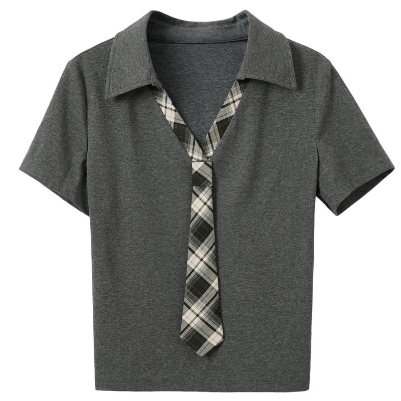 

Women s Slim Fit Tie T-shirt S