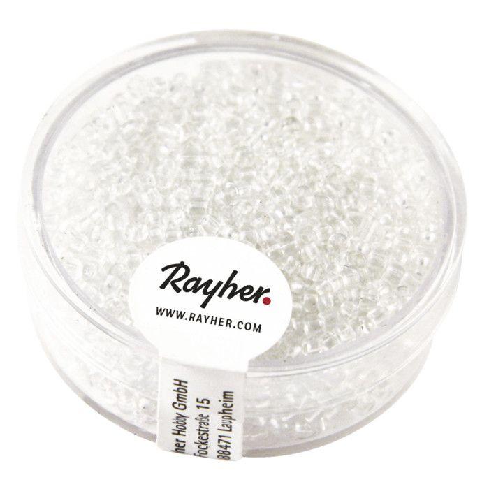 Perle rocaille 2 mm transparentes Cristal 17 g