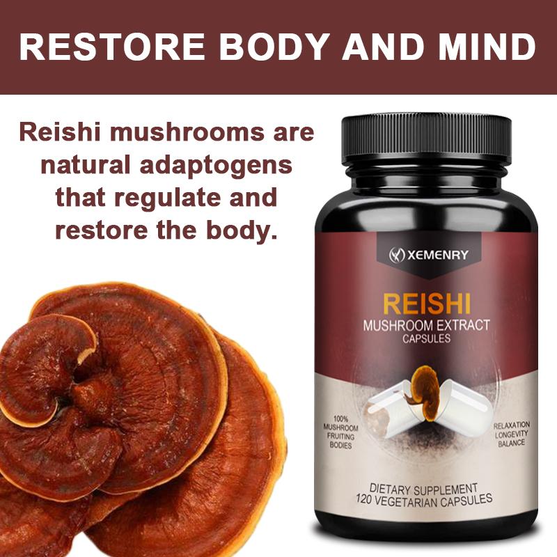 XEMENRY Ganoderma Lucidum Capsules, 100% Ganoderma Lucidum Extract, All-Natural, Suitable for Both Men and Women.