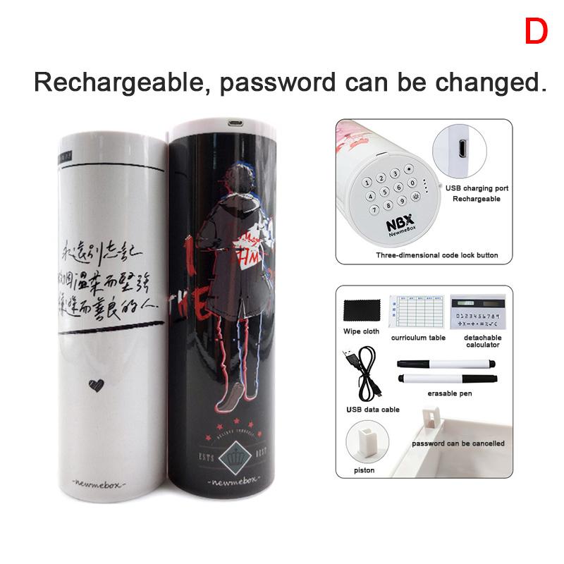 Multifunctional Smart Technology Stationery Box Long Electronic Password + Lock
