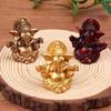 Decorative Ganesha Buddha Statue Handicraft Rresin Ganesha Ornaments  Car Decor