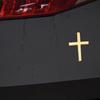 Christian Car Sticker 3D Badge Self-Adhesive Alloy Emblem Decal for Body Fender Tail Scratch