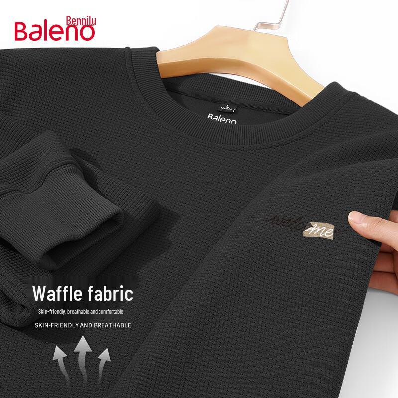 

Baleno Men s Waffle Knit Long Sleeve Pullover 5XL