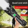 Cross-Border P70 Rechargeable Waterproof Flashlight - Long-Range Zoom & Durability