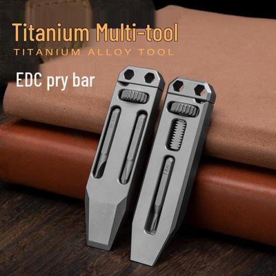 Titanlegierung Mini Verstellbarer Schraubenschlüssel Multitool Schlüsselanhänger
