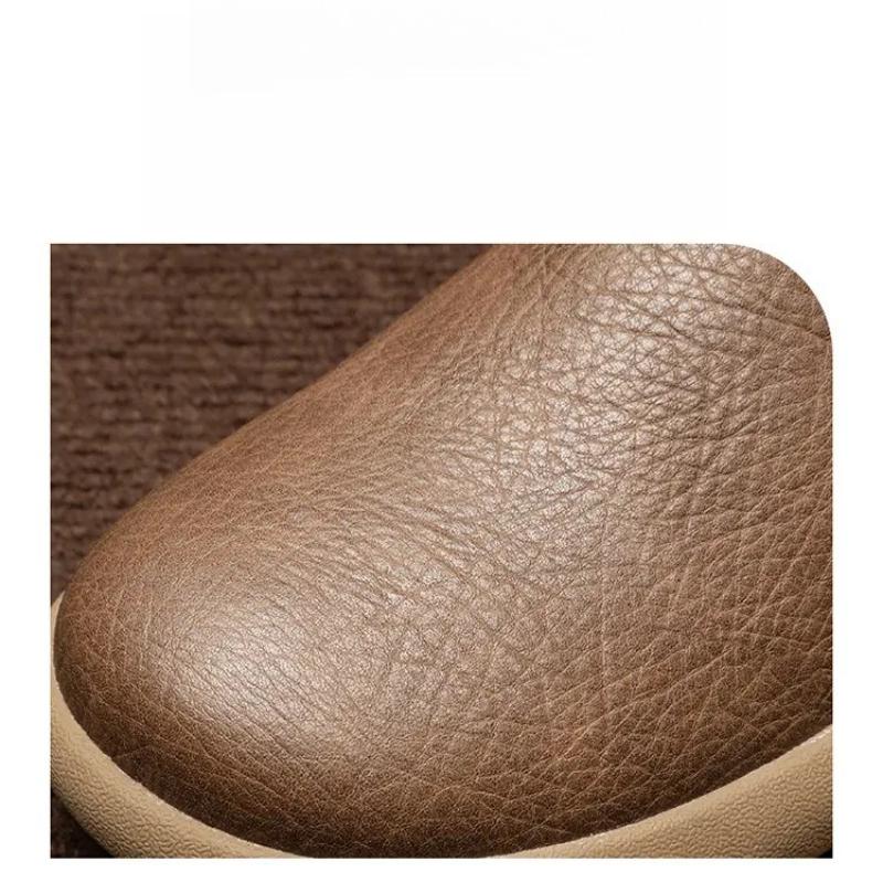 New Men's Soft Leather Casual Shoes Men Breathable Lace-Up Flat Heel Rubber Walking Shoes Fashion Comfortable Sneakers