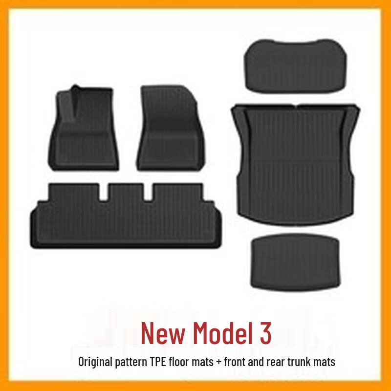 Aige Tesla Model 3 Highland TPE All-Weather Floor Mats