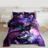 Gothic Decor Comforter Set Twin Size Boys Boho Moth Down Comforter Men Gothic Sugar Skull Comforter Galaxy Starry Sky Halloween Gothic Beddi