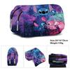 3D Digital Full-Print Schoolbag Double-Layer Flip Pencil Case Children'S Stationery Box