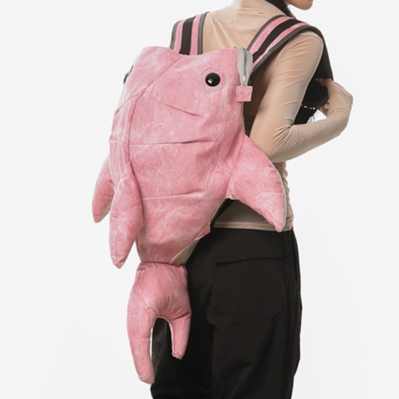 Wysoki wygląd Uroczy plecak wieloryb z zoo Zabawny plecak szkolny z postacią zwierzęcą Plecak o dużej pojemności odporny na plamy