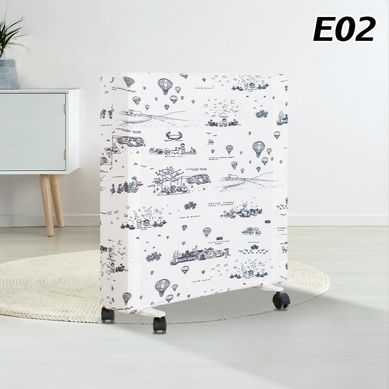 Radiator Dust Cover Cartoon Print Household Oil Tin Dust Cover Heater Dust Cover Electric Heating Dust Cover Home Storage Clean