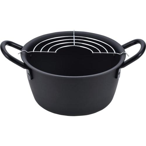 Wahei Freiz Tsubame-Sanjo 18cm Deep Iron Tempura Pan, Induction Compatible, Gas Compatible, Deep Frying Pan, Tempura, IH Compatible, Gas, Made in Japa