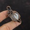 Mexican Laguna Lace Agate Pendant Copper Wire Wrapped Pendant Handmade Decent Jewelry Gemstone Pendant Copper Wire Wrap Jewelry Gift For Mom