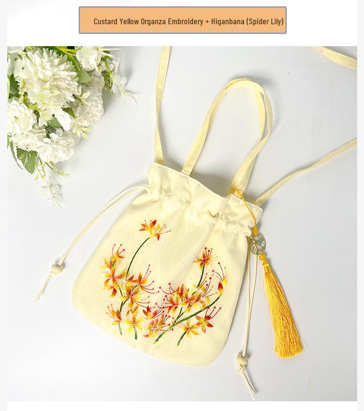 Han Element Su Embroidery Bag: National Style Hanfu Crossbody Handbag - Artistic, Versatile Casual Wear.