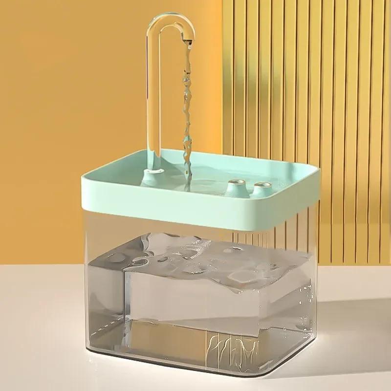 1,5 l ultra-leiser Katzentrinkbrunnenfilter, intelligenter automatischer Wasserspender für Haustiere und Pumpen zur Vermeidung von Burnout, Umwälzfilter