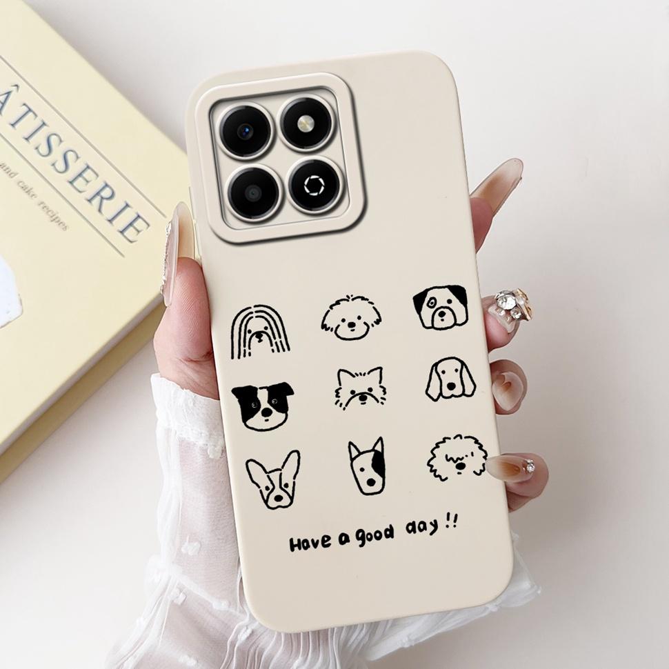 Colorful Flower Case For Honor X6b Coque Silicone Soft Cover For Huawei Honor X 6b 6a X6A Phone Cases Covers Bumper