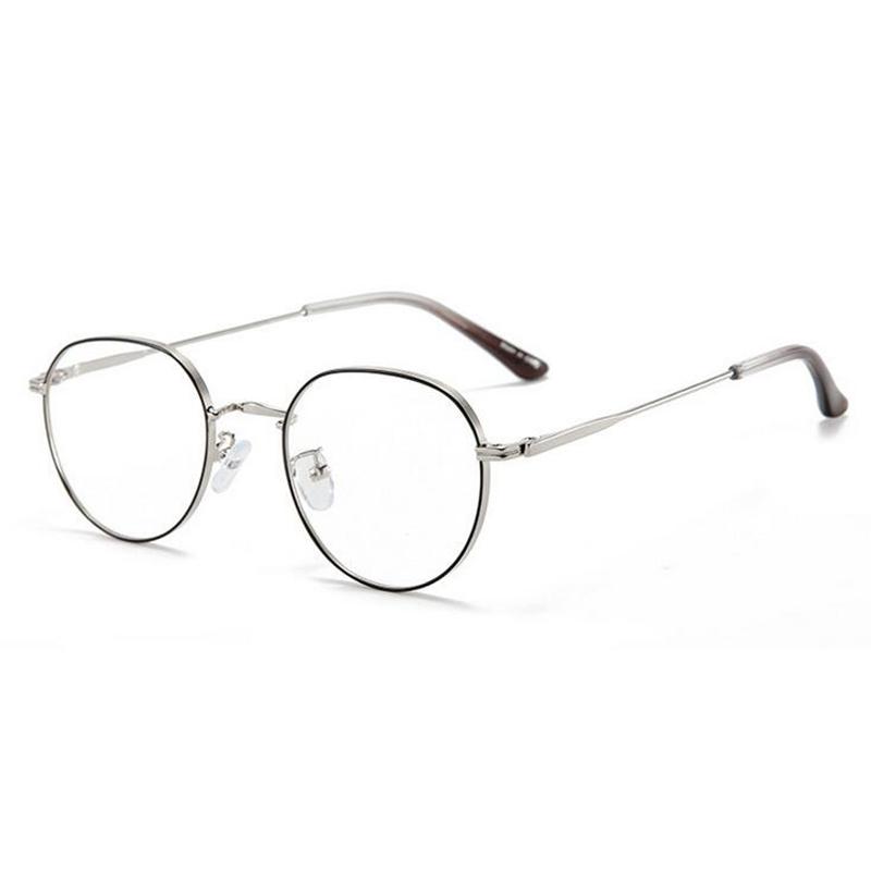 

Blue Light Blocking Oval Nearsighted Glasses Women Metal Polygon Short-Sight Eyewear Prescription Spectacles 0 -0.5 -0.75 To -4 0