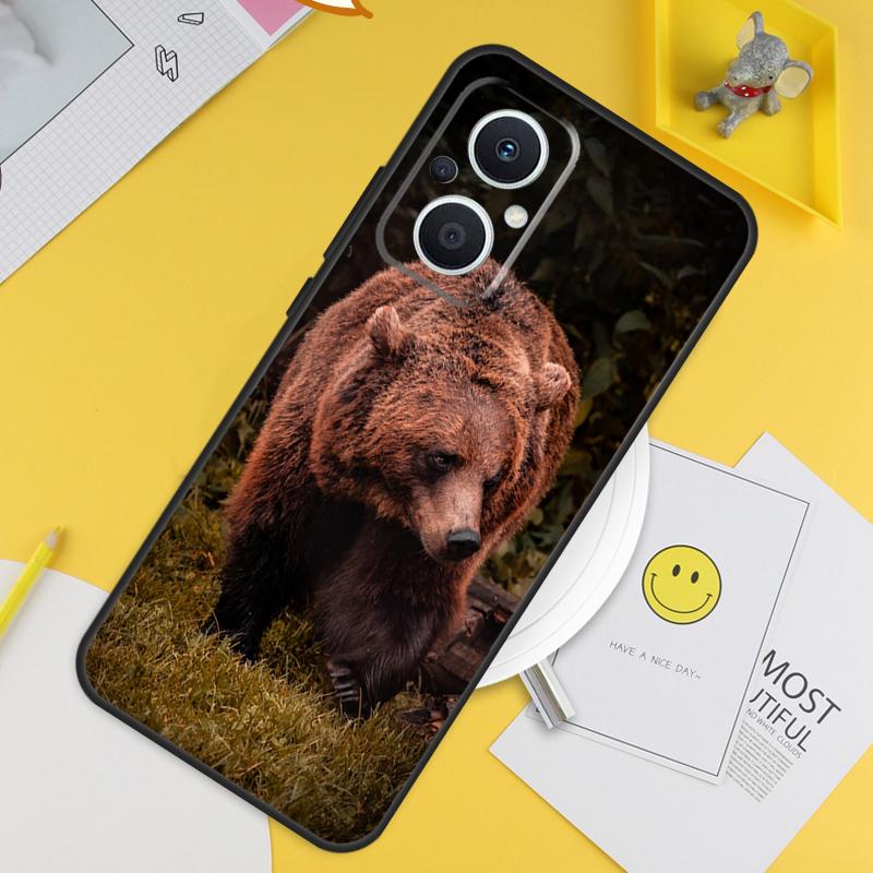 Grizzly Bear For OPPO Reno 8T 11F 12F 13F 14F 7 8 Lite 10 11 12 13 14 Pro OPPO Find X9 X8 X5 X6 Pro Case