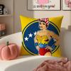 Vibrant Cultural Art VVenezuela Cushion Cover Pillowcase Short Plush Invisible Zipper Room Sofa Cushion Cover