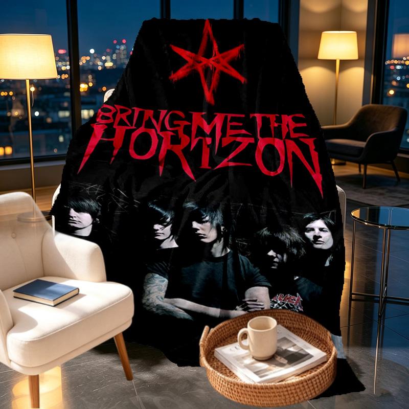 Bring Me the Horizon Print Blanket - Soft & Comfortable, for Bedroom, Travel, Sofa, Home Decoration - Birthday Christmas Gift for Friend