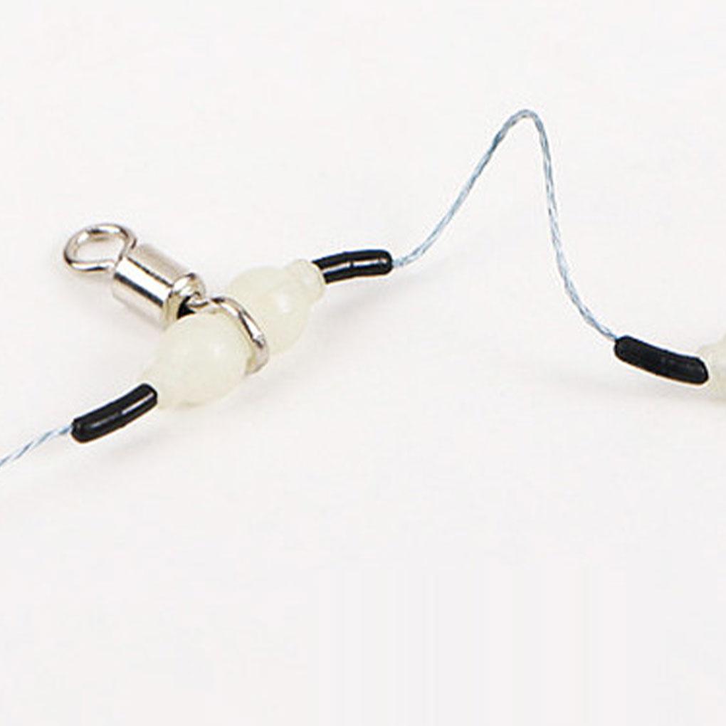 10 Pieces Fishing Connector 3 Way Stainless Steel Rotating Swivel Hook Protector Portable Fish Tackle Rolling Barrels