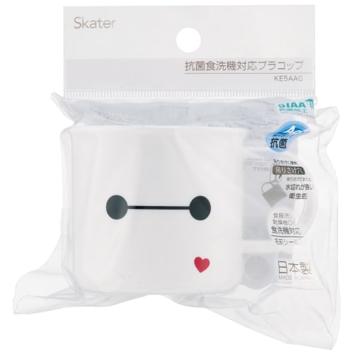 Skater Lunch Box Plastic Cup 200ml for Children Antibacterial Dishwasher Safe Made In Japan Disney Baymax 25 KE5AAG