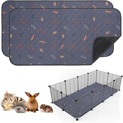 Reusable Pet Urinary Pad Waterproof & Absorbent Pee Pad Guinea Pig Cage Lining Machine Washable Small Pet House Sleeping Mat