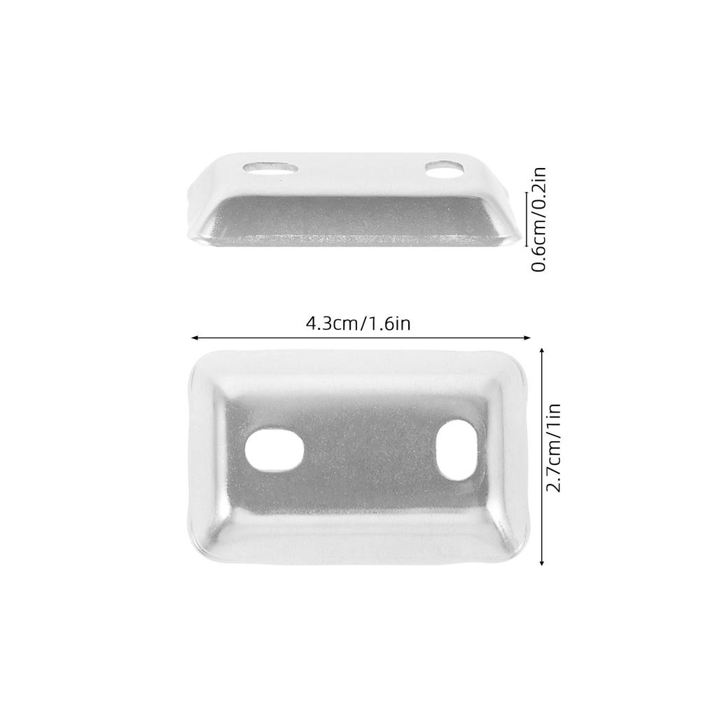 4 Pcs Bath Towel Rack Base Gasket Silver Rail Mounting Hardware Durable Bathroom Accessory Gasket Replacement Parts for Repair
