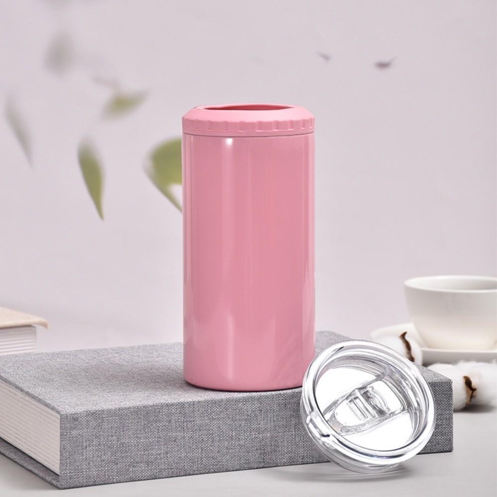 304 Stainless Steel Cola Beer Can Insulated Lids 16Oz Insulation Or Cooling Can Cooler High-Capacity Dual Layer Vacuum Cup