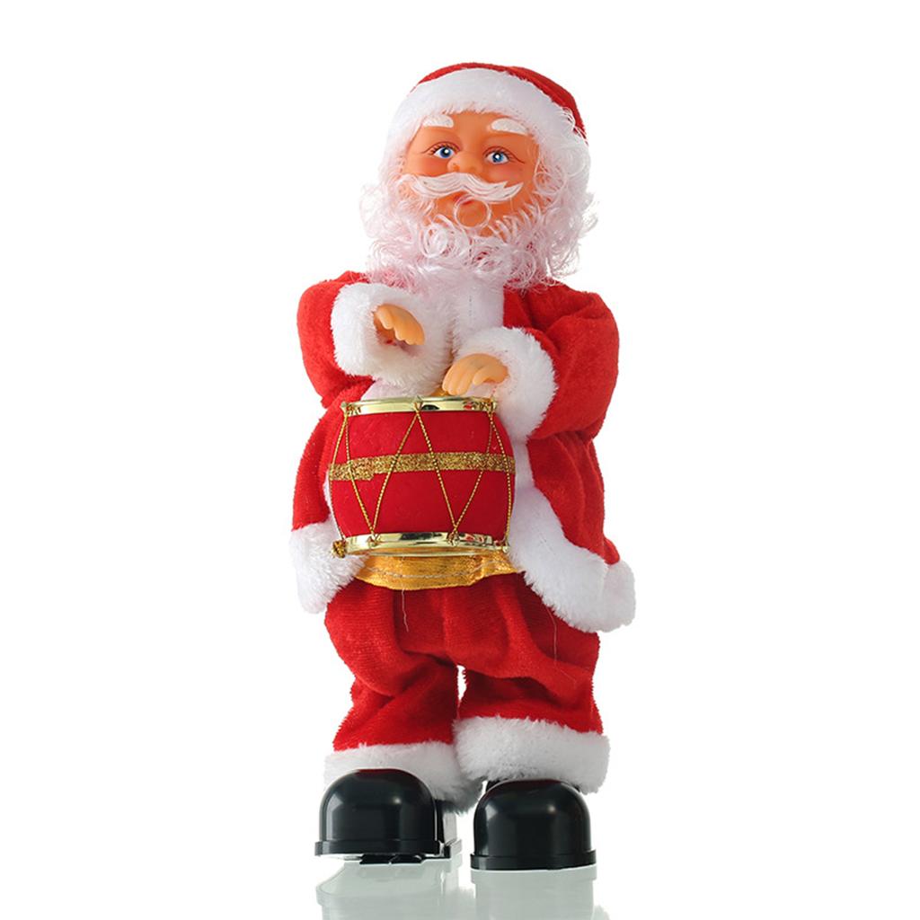 Toy Santa Claus Electric for Doll Miniature Musical Toy Figure Party Gift Tabletop Decoration Desk Ornament Window Displ