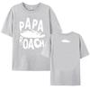 Cotton Summer Tees PAPA ROACH Heavy Mental Band Tshirts Graphic Clothing for Women Short Sleeve Unisex Streetwear O-neck Female Top