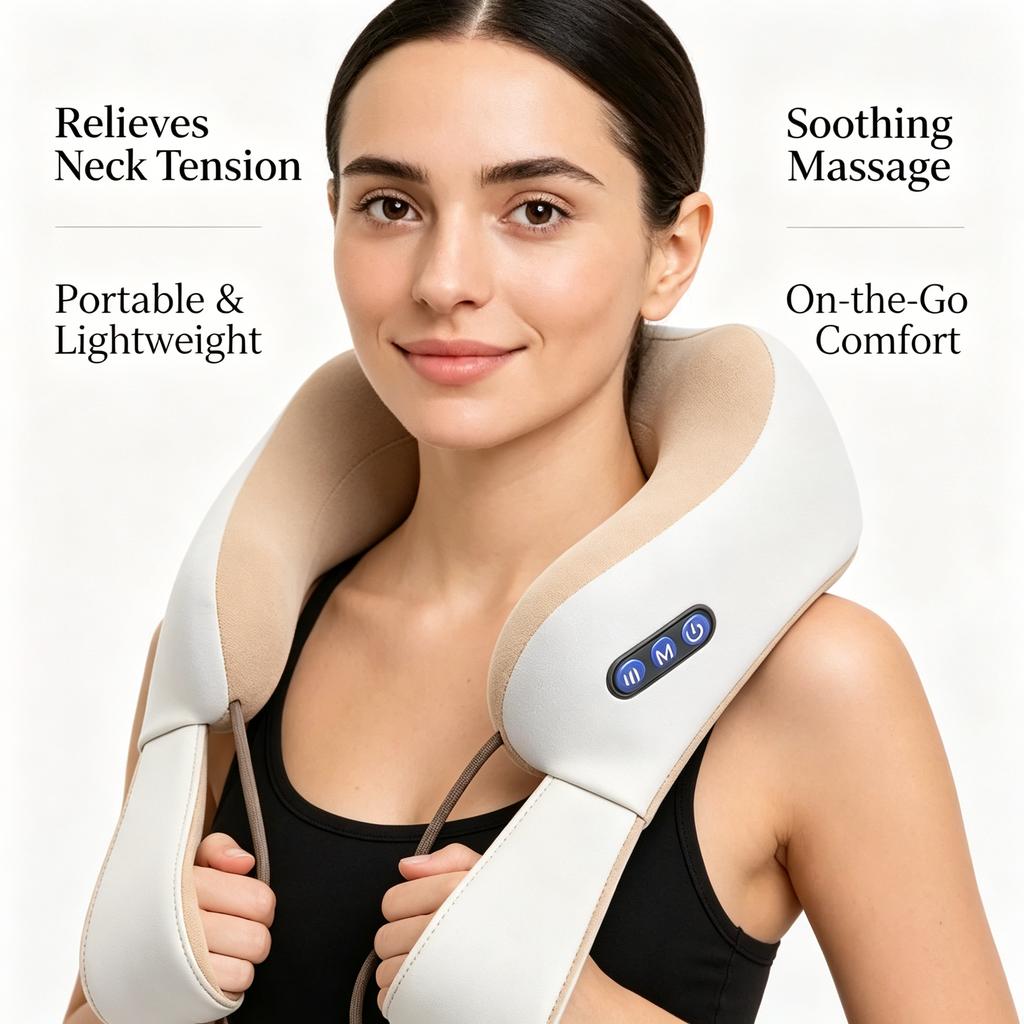 Portable Neck Massager with Heat for Relaxation