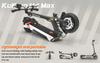 Foldable Electric Scooter Kukirin M4 Max, 800W Motor, 48V 18.2Ah Battery, Top Speed 45km/h, Cruising Range 65km, 10-inch Tires+4 Gifts