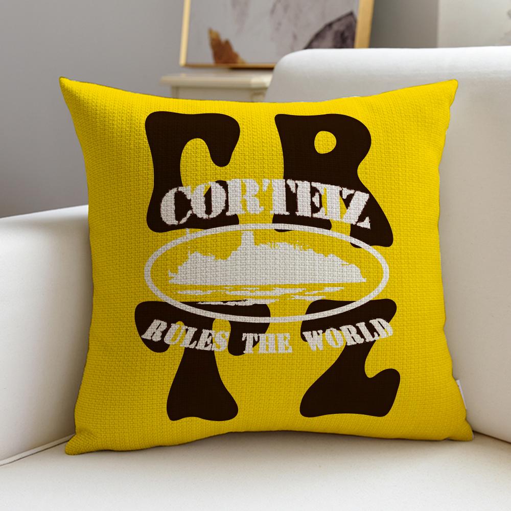 Street CCorteizS Cushion Cover Breathable and Skinfriendly Linen Pillowcase Square Removable and Washable Cushion