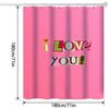 1Pc Pink Cute Girly Sweet As Gift For Girls Bathroom Decoration Digital Print Shower Curtain 180X180Cm